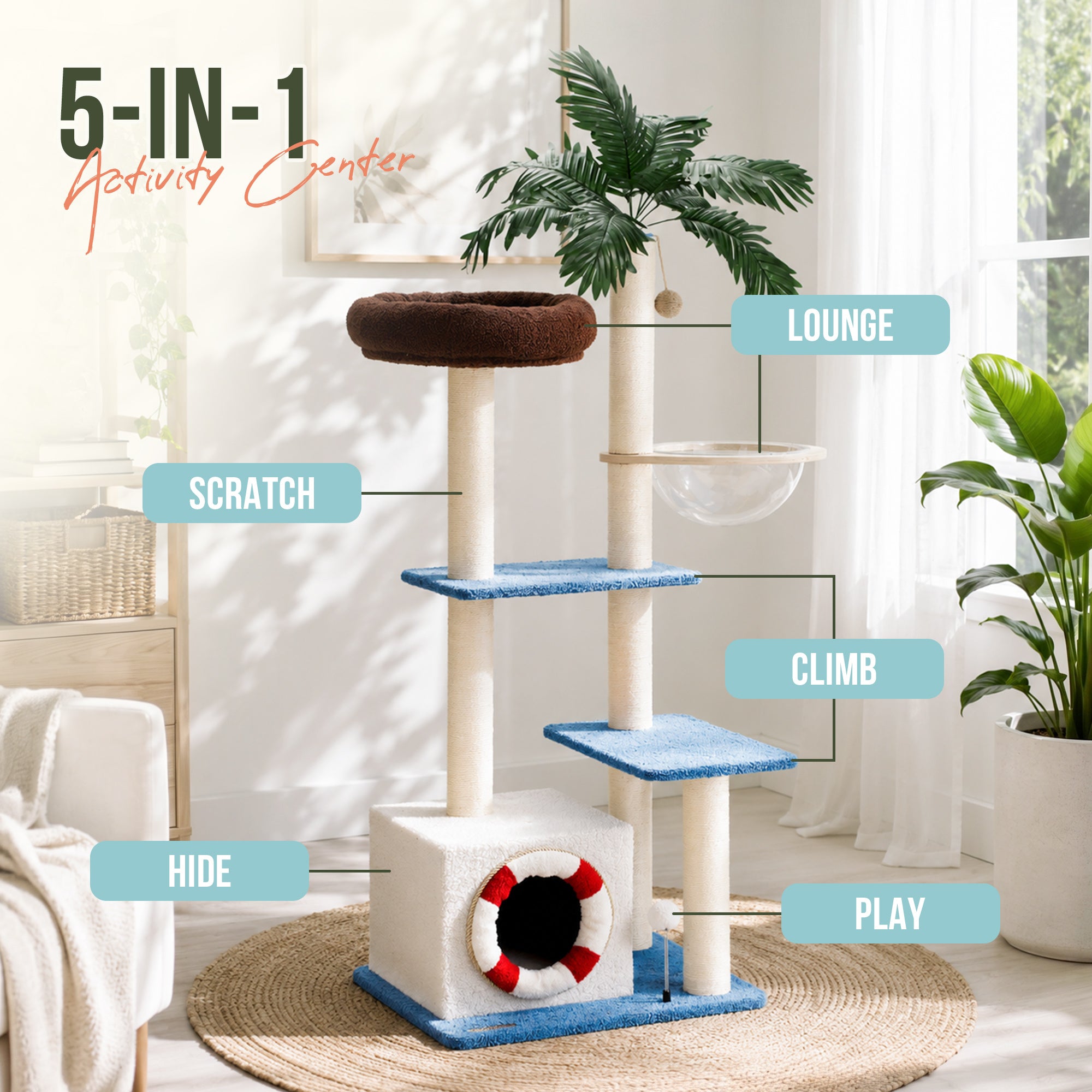 57" Coco Cabana Cat Tree