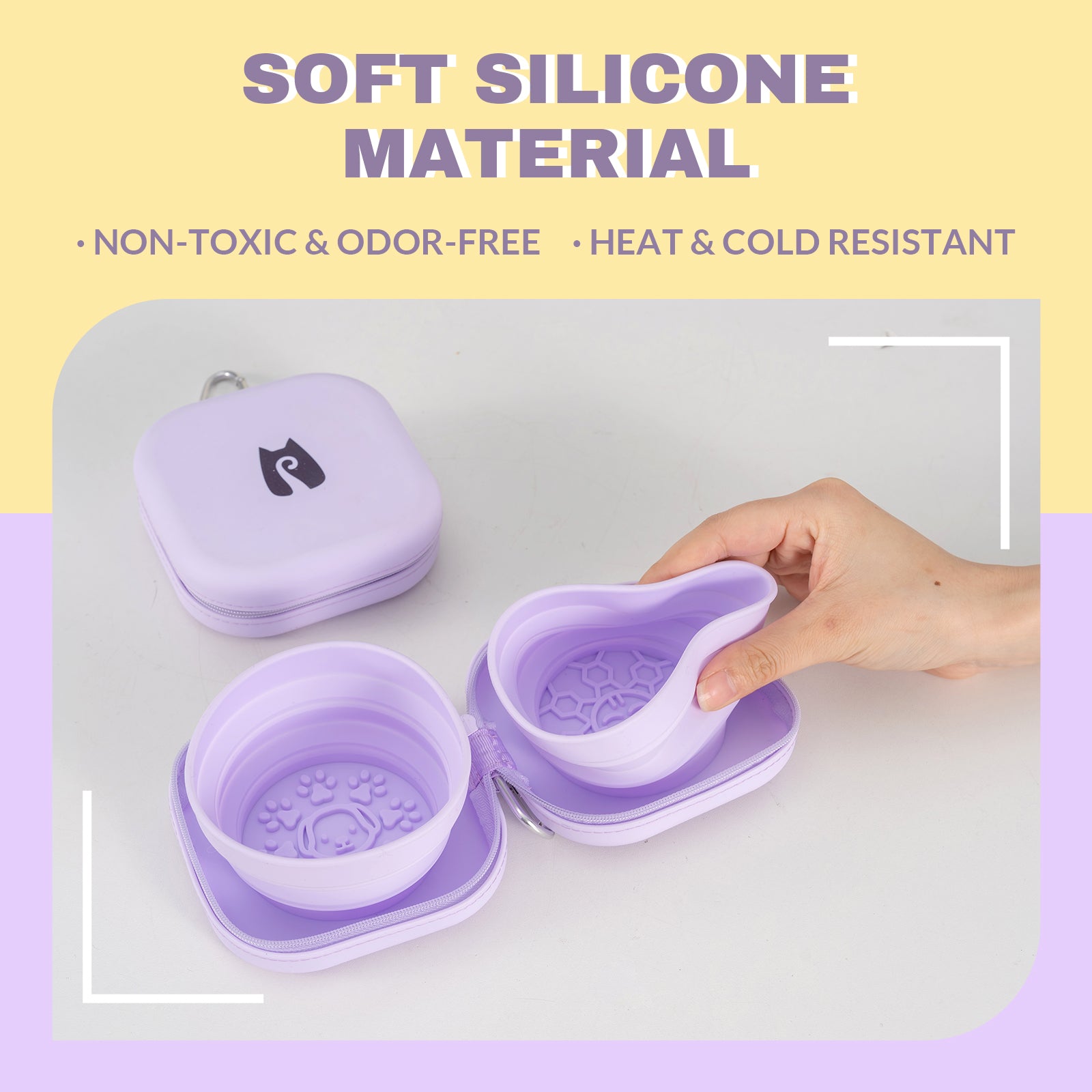 20oz Portable Double Cat Bowl