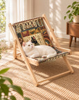 Foldable Cat Lounge Chair With Scratching Surface