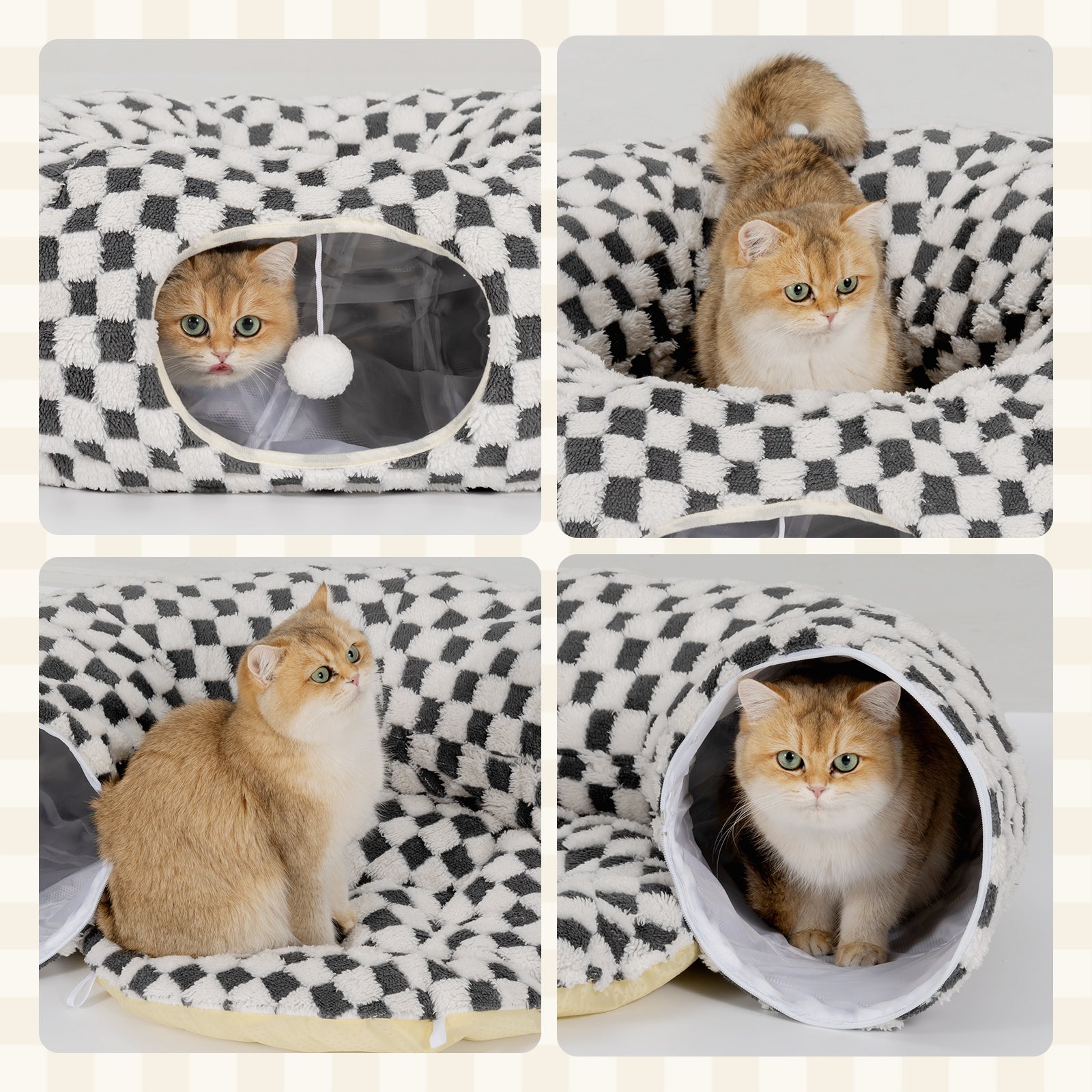 Elves in the Checkerboard Cat Tunnel