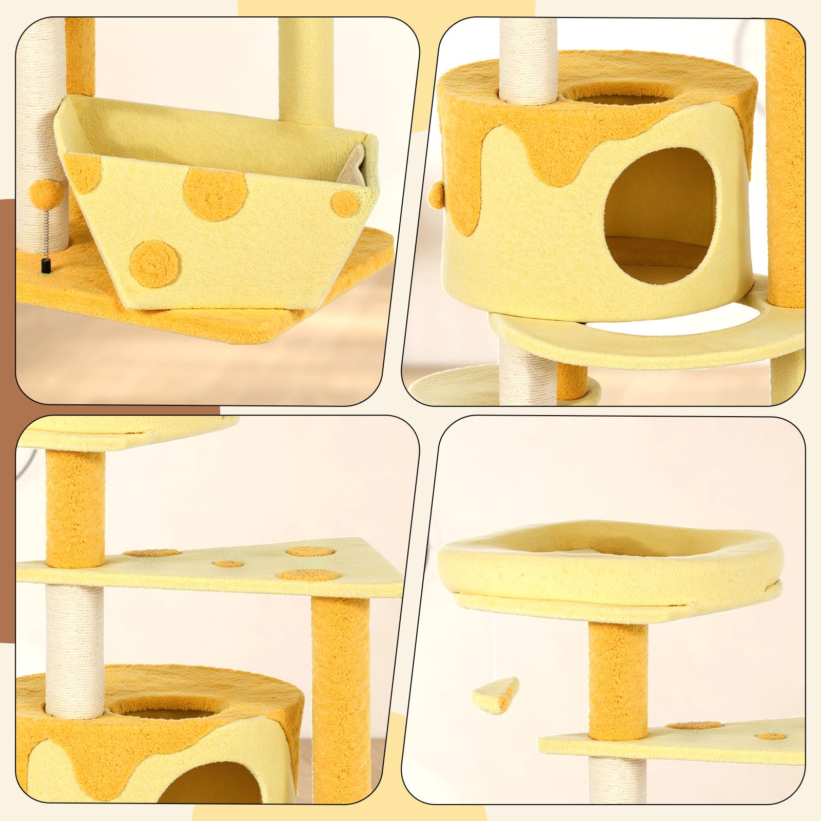 Transformable Cheese Cat Tree