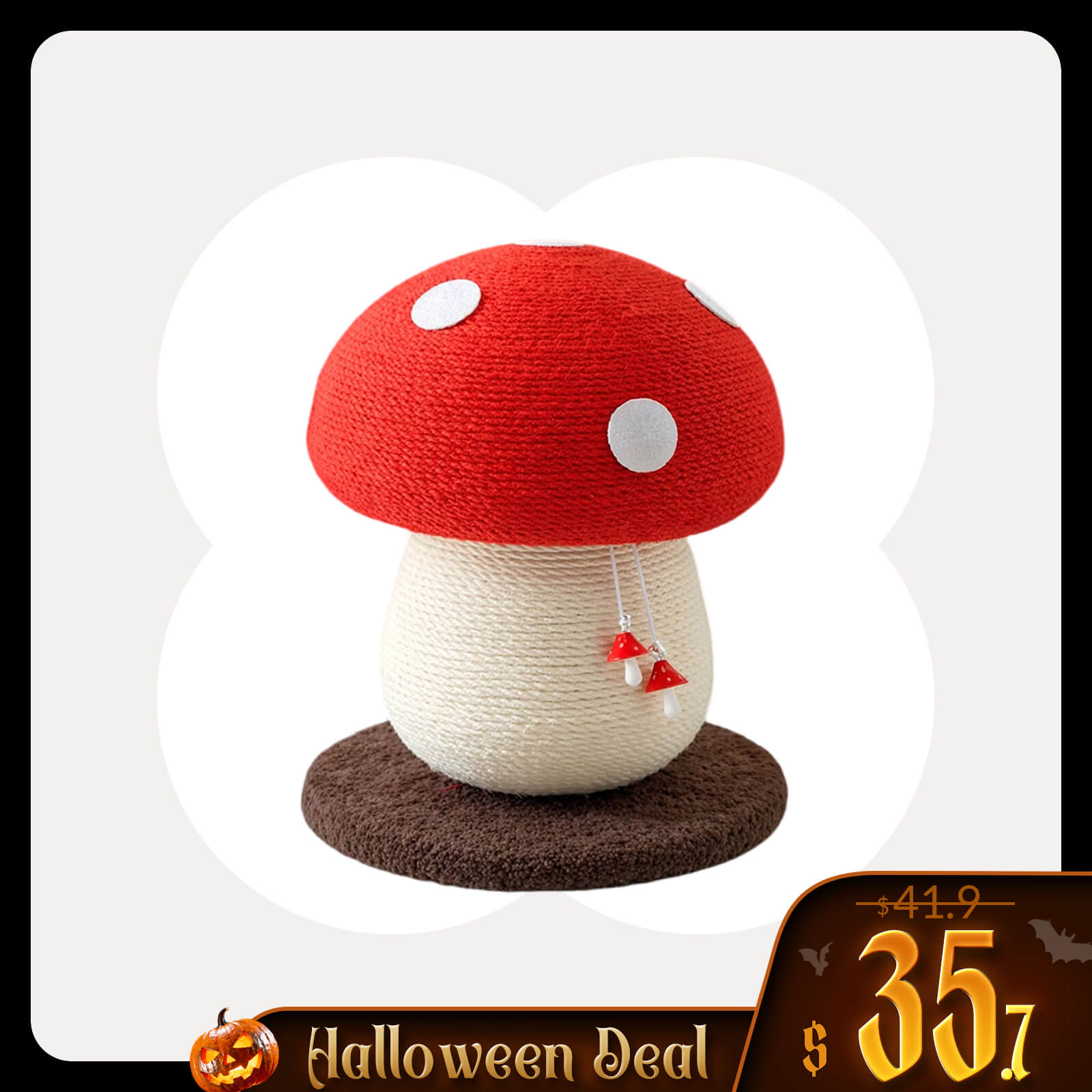 Mushroom Cat Scratcher