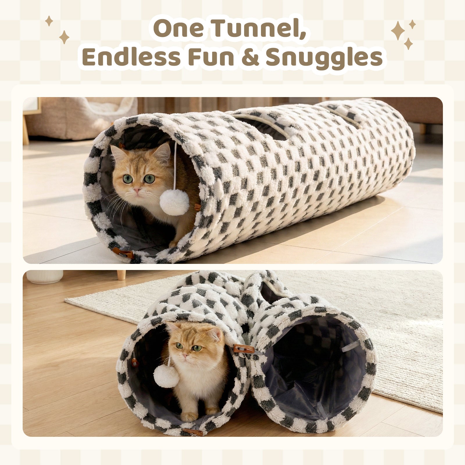 Elves in the Checkerboard Cat Tunnel