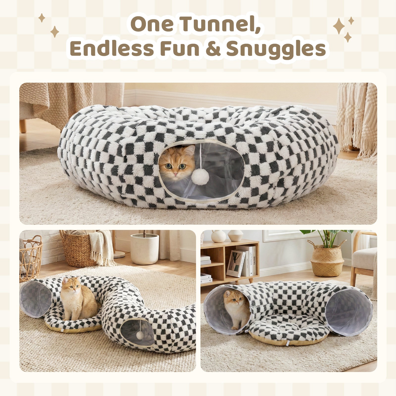 Elves in the Checkerboard Cat Tunnel