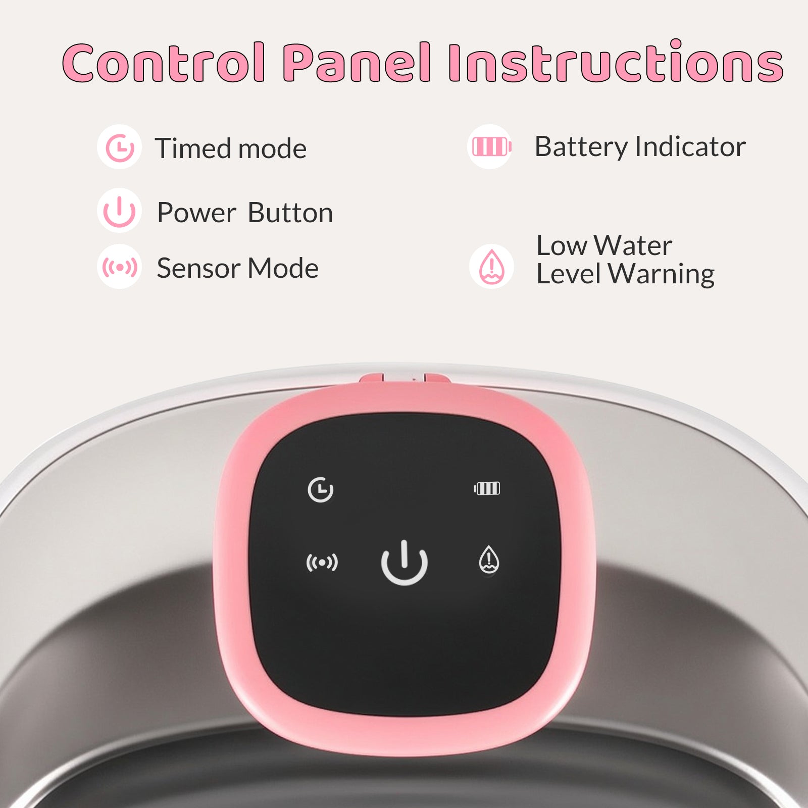 71oz Moonlight Wireless Smart Water Fountain