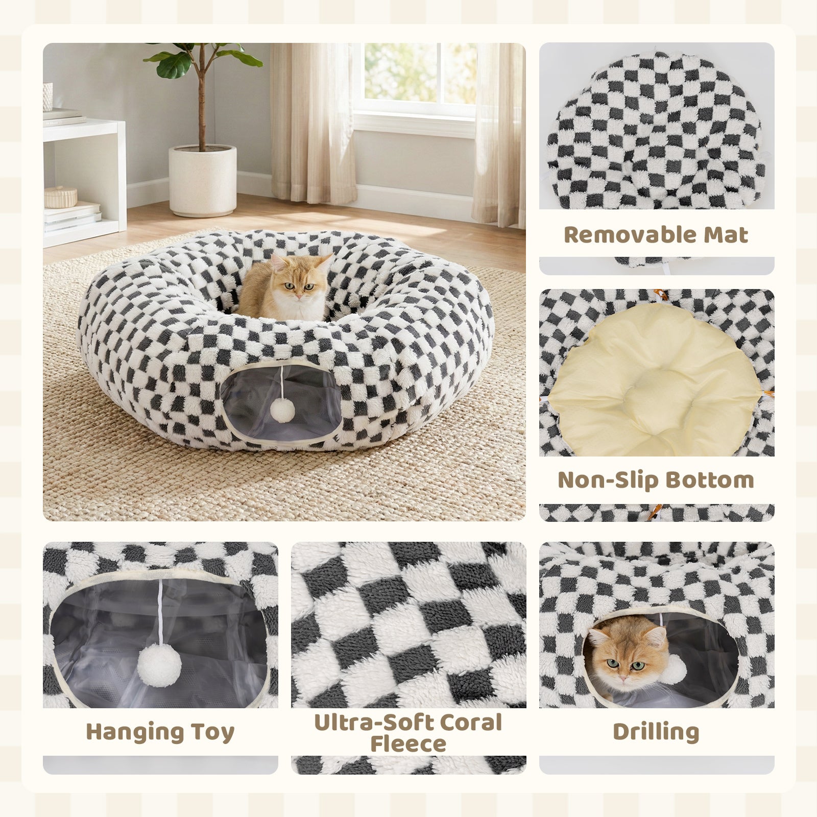 Elves in the Checkerboard Cat Tunnel
