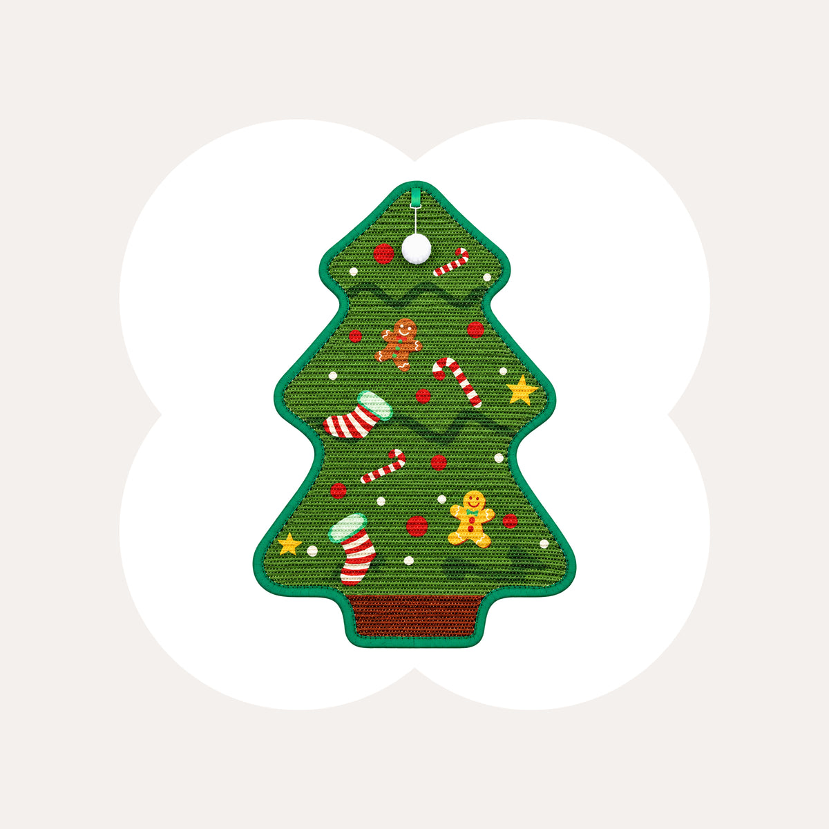 Durable Christmas Tree Cat Scratcher Mat