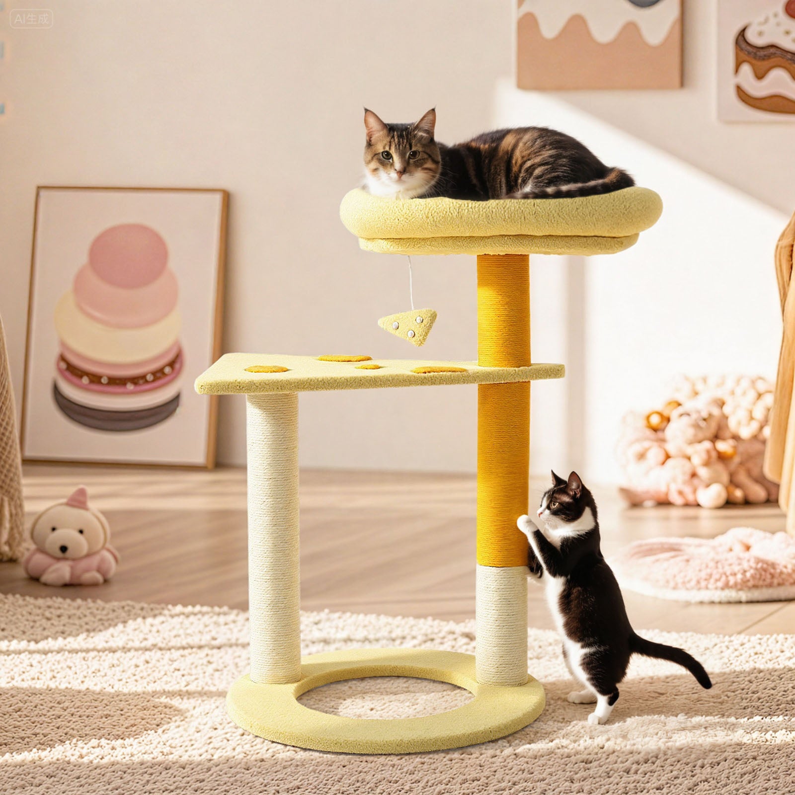 Transformable Cheese Cat Tree