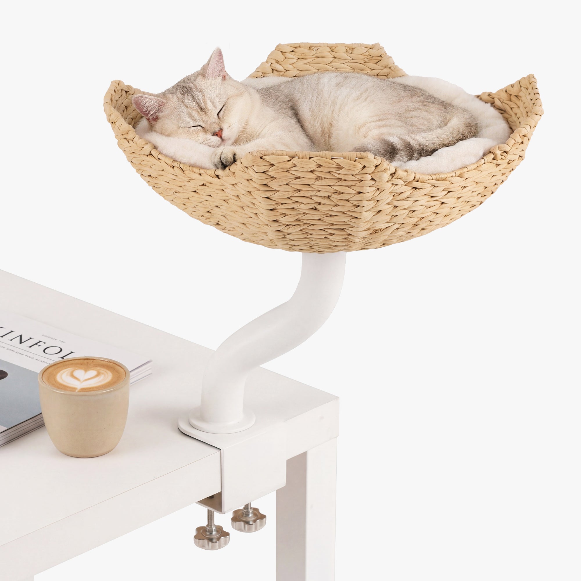Woven Nest Desk Cat Bed