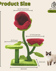 50.8'' Carnivorous Blossom Cat Tree Max