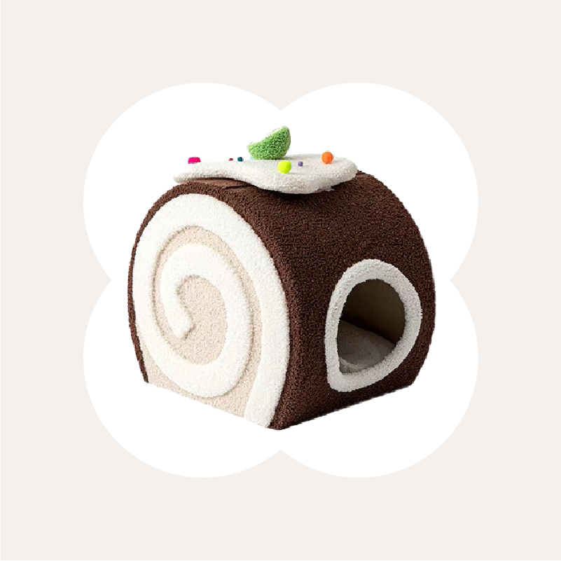 Choco Swiss Roll Cat Cave