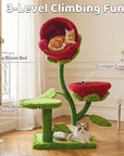 50.8'' Carnivorous Blossom Cat Tree Max