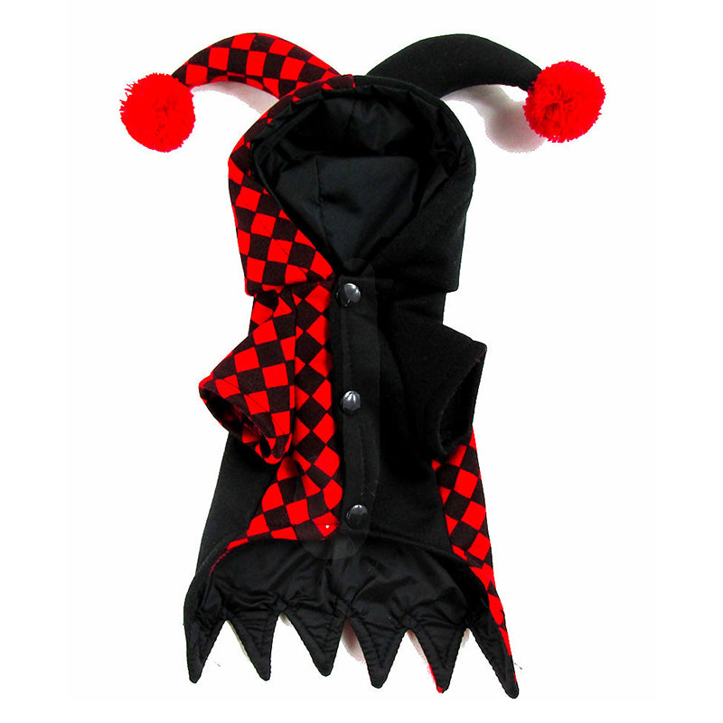 Red and Black Checkered Cat Clown Costume