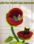 50.8'' Carnivorous Blossom Cat Tree Max