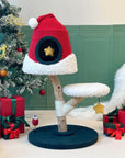 Santa Hat Cat Tree