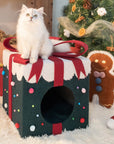 Santa's Special Delivery Cat Bed