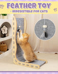 Modern Felt L-Shape Cat Scratcher