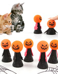 Bouncing Pumpkin Cat Toy – Interactive Spring Play for Cats