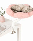 Cozy Flower Desk Cat Bed