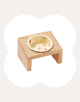 Elevated Wooden Cat Bowl