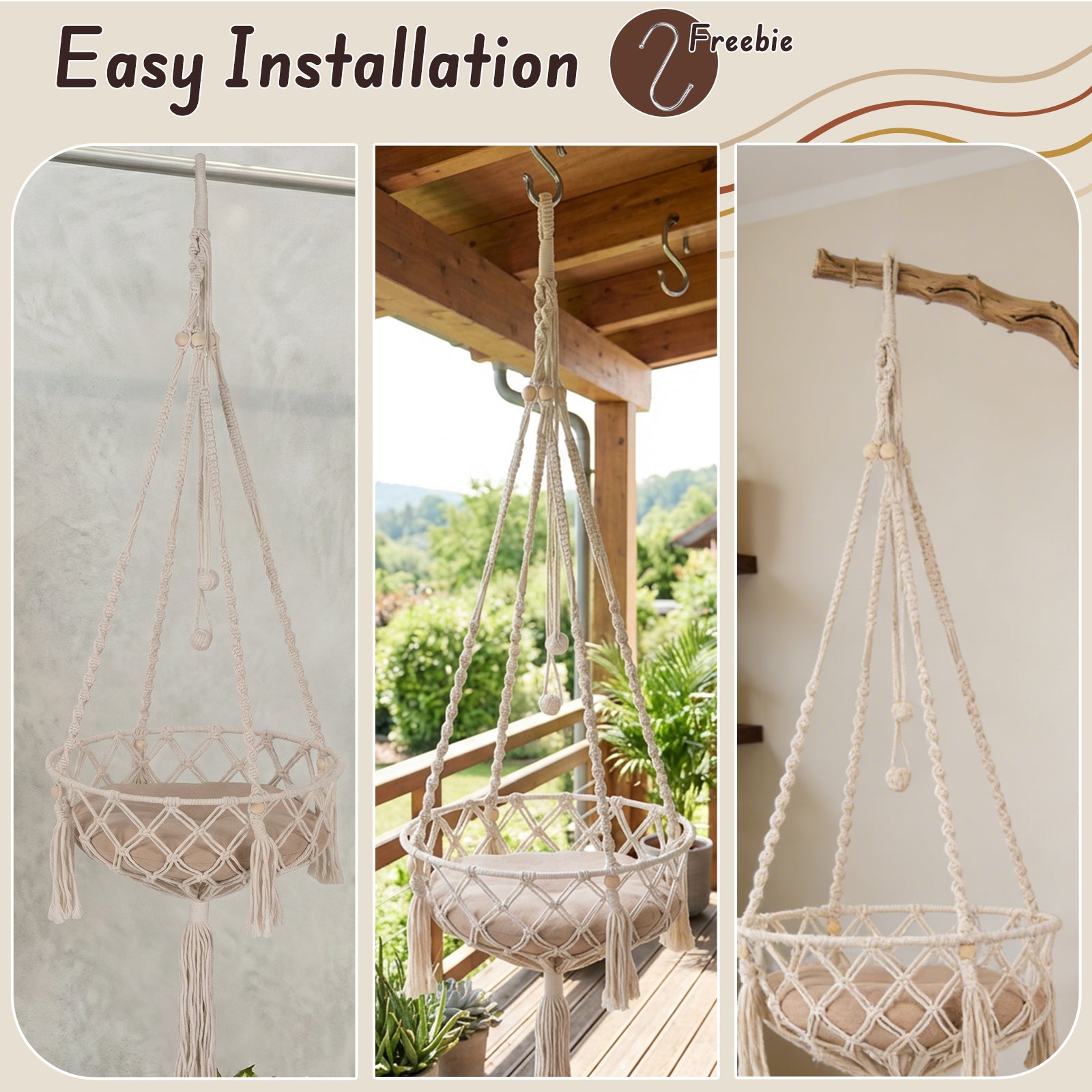 Bohemia Style Cat Hammock