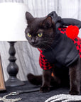 Red and Black Checkered Cat Halloween Clown Costume