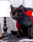 Red and Black Checkered Cat Clown Costume