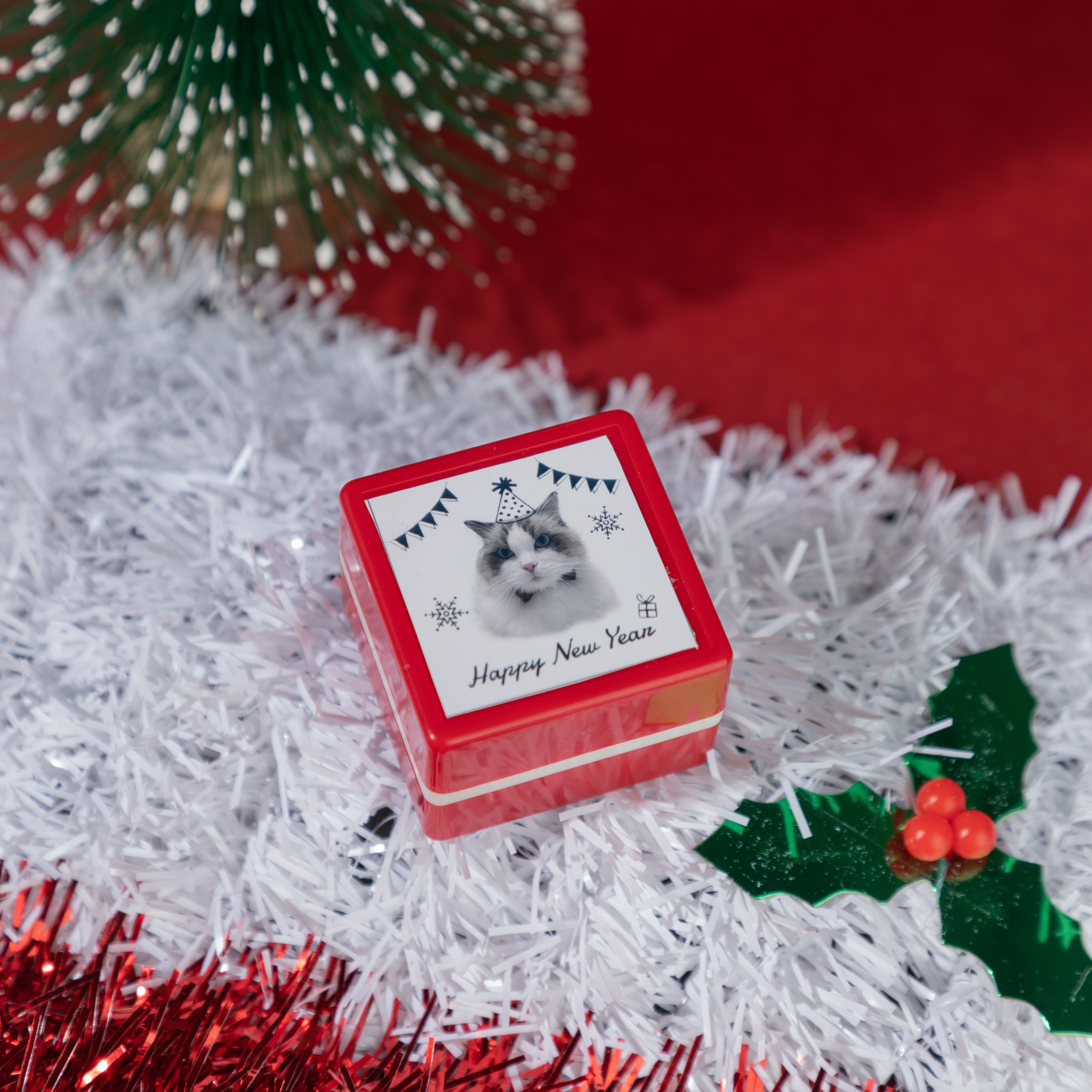 Charity Custom Portrait Stamp | Every Order Donates 1lb Cat Litter