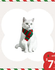 Christmas Knitted Striped Cat Scarf