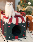 Santa's Special Delivery Cat Bed