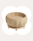 Handwoven Rattan Wood Cat Bed