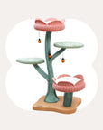 Yellow Tulip Cat Tree