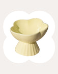 Flower and Shell Cat Bowl