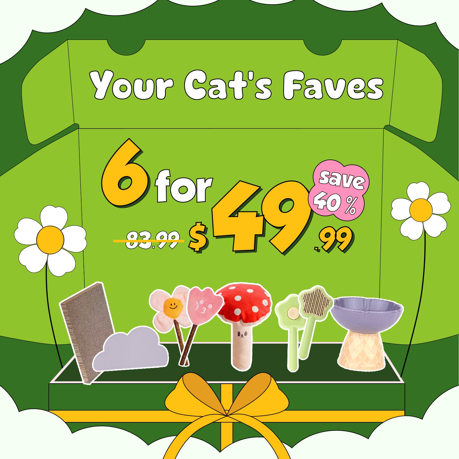 Playful Paws Box: 6 Fun Picks for Cats