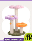 Three Flower Cat Tree