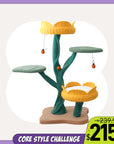 Yellow Tulip Cat Tree