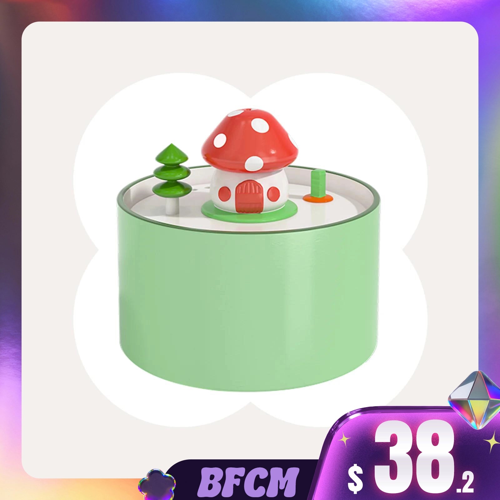 Mushroom House Water Fountain