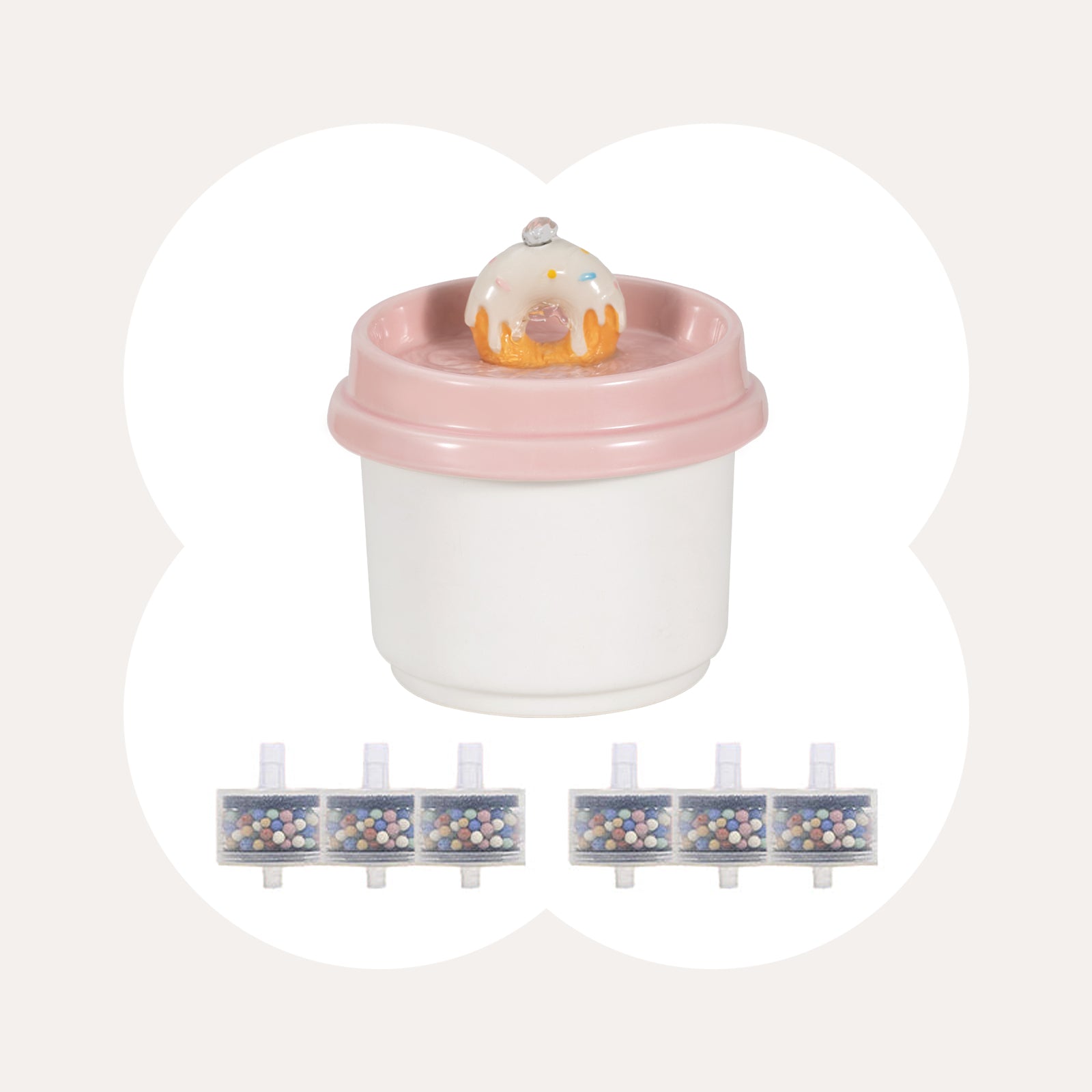 42oz Donut Style Cat Water Fountain