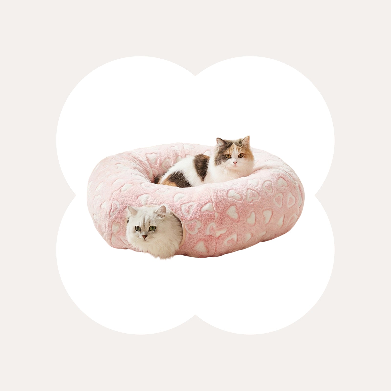 Sweetheart Snuggle Cat Tunnel Bed