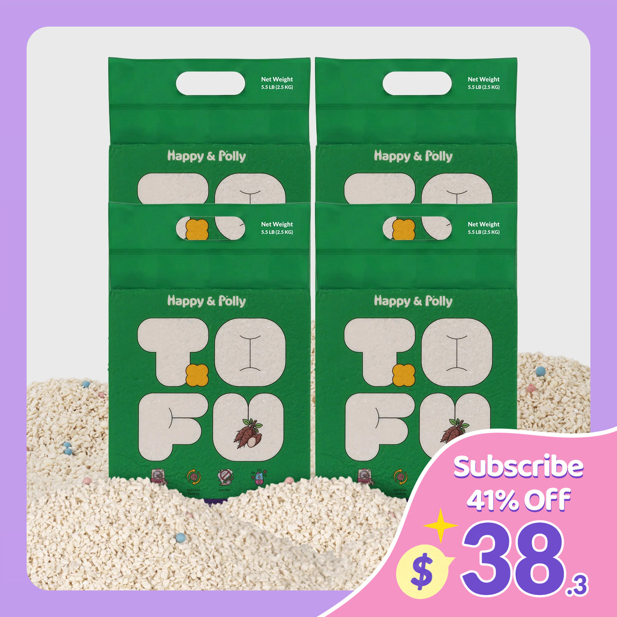 Tofu &amp; Cassava Natural Cat Litter