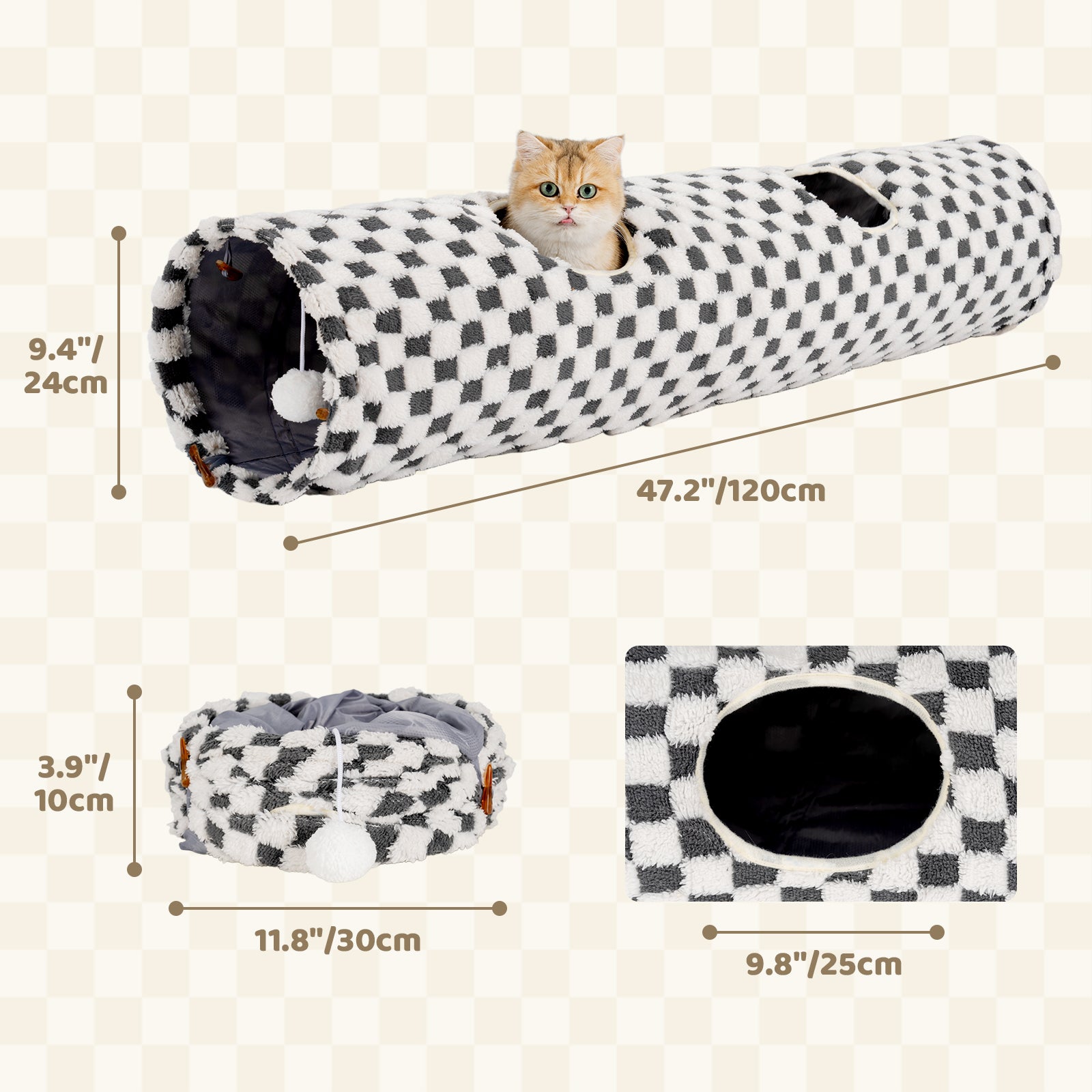 Elves in the Checkerboard Cat Tunnel