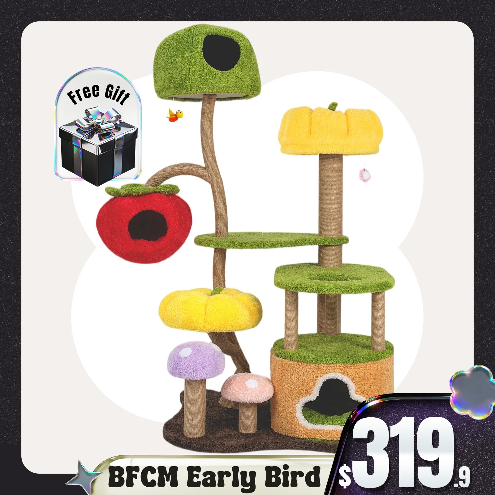 Upgraded Jungle Haven Cat Tree