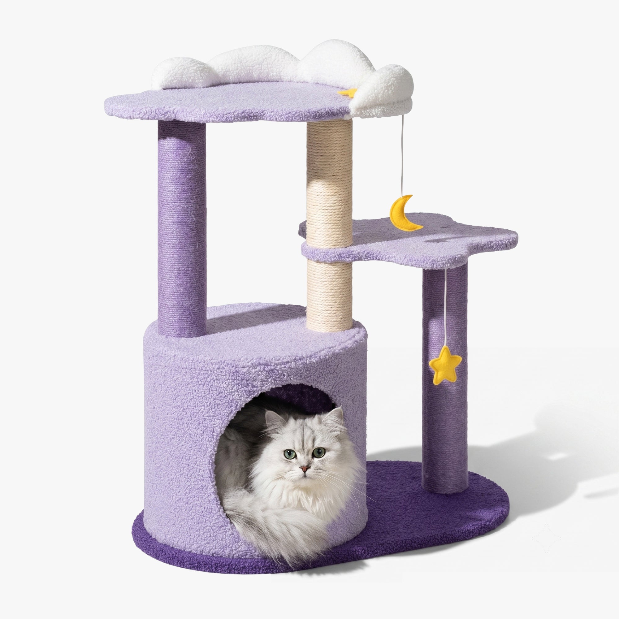 28 inch Moonlight Cottage Cat Tree with petal base