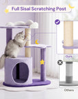 Moonlight Cottage Cat Tree full sisal scratching post