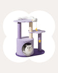 Moonlight Cottage Cat Tree product view with cat