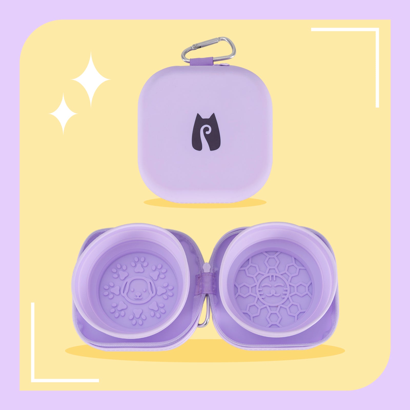 20oz Portable Double Cat Bowl