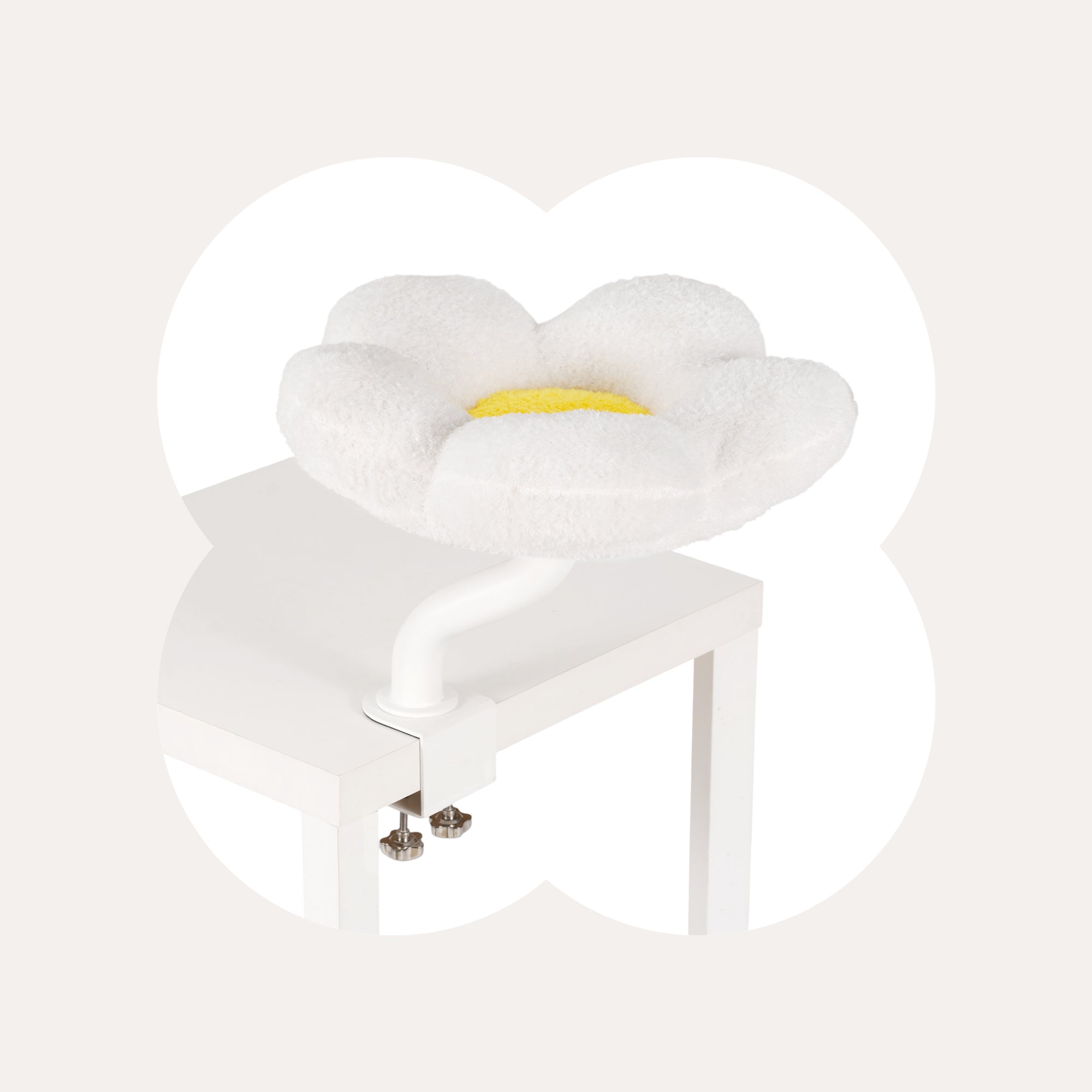 Cozy Flower Desk Cat Bed