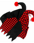Red and Black Checkered Cat Halloween Clown Costume