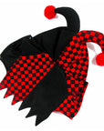 Red and Black Checkered Cat Clown Costume