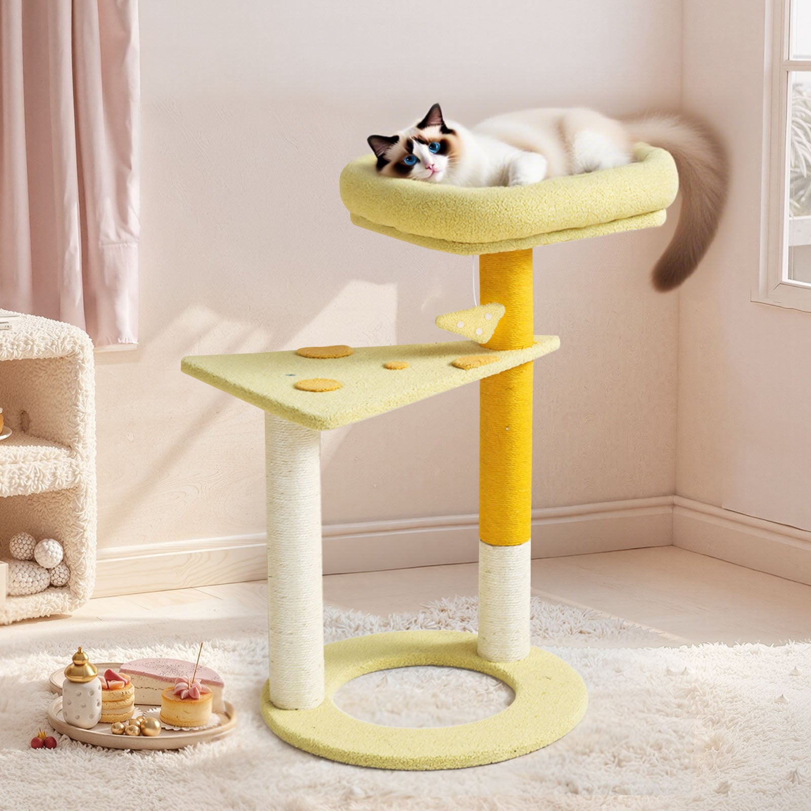 Transformable Cheese Cat Tree